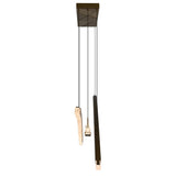 Saber Integrated LED 70in Brass Chandelier with Handcrafted Glass