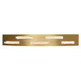 Arcus Integrated LED 50in Brass Chandelier with Handcrafted Glass