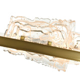 Arcus Integrated LED 50in Brass Chandelier with Handcrafted Glass