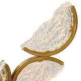 Moon Integrated LED 70in Brass Chandelier with Handcrafted Glass