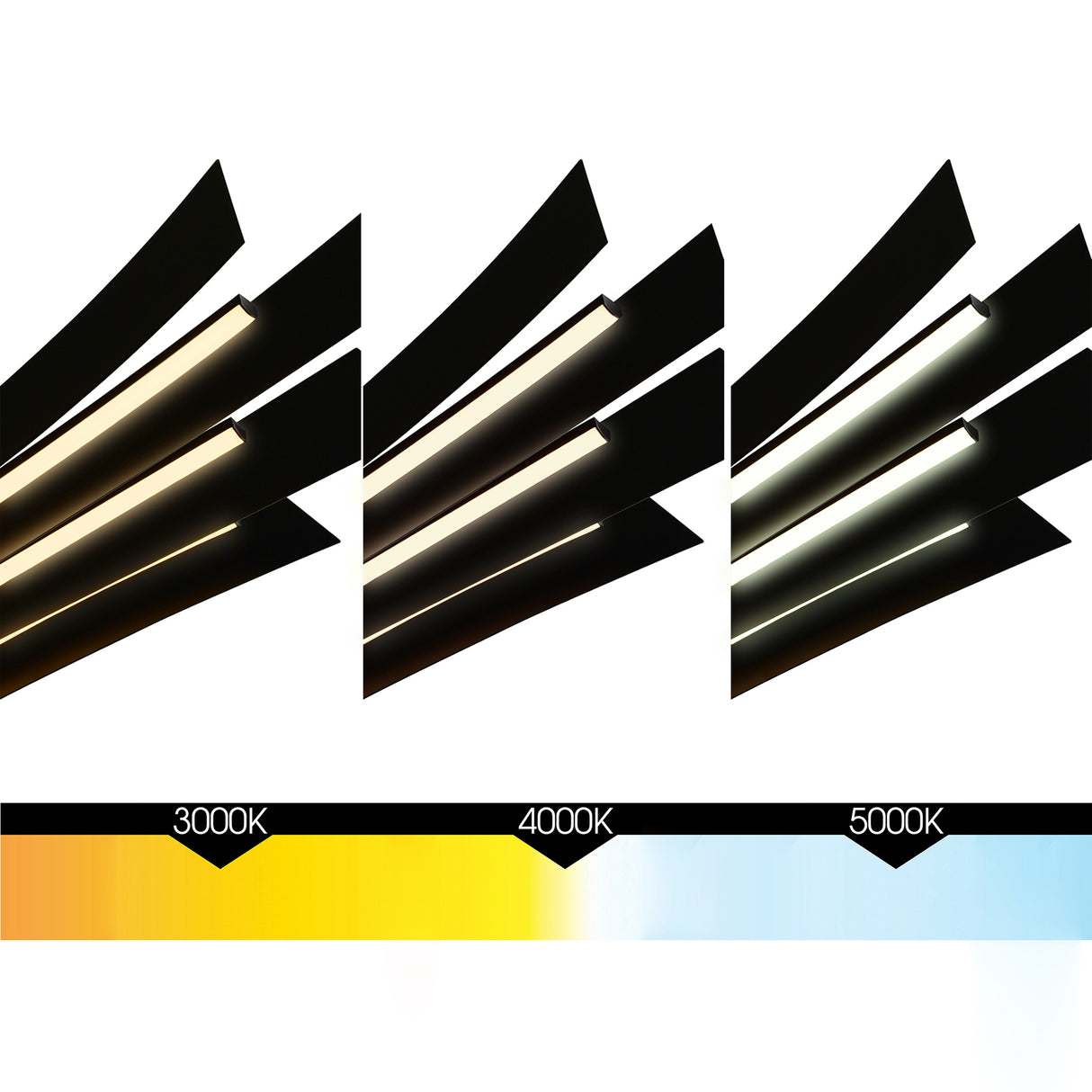 Solara Integrated LED 50in Black Chandelier