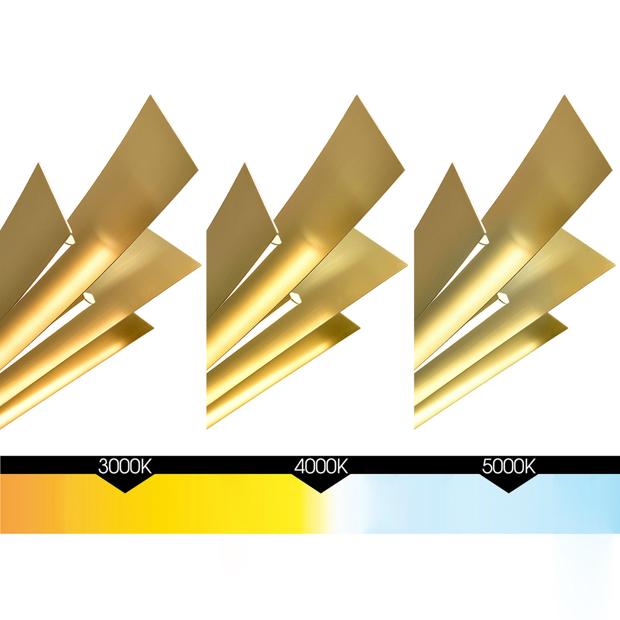 Solara Integrated LED 50in Brass Chandelier