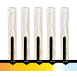 Curva Integrated LED 36in Sand Black Indoor-Outdoor Wall Light with Handcrafted Glass