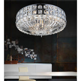Bloome 6 Light Bowl Flush Mount With Chrome Finish
