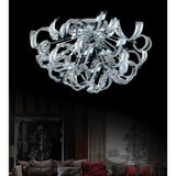 Swivel 9 Light 18in Chrome Flush Mount