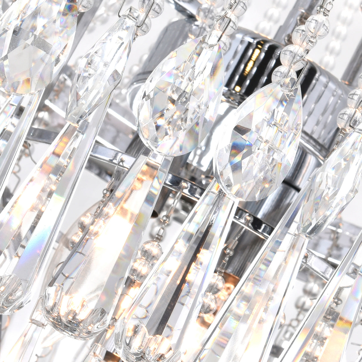 Vast 13 Light Down Chandelier With Chrome Finish