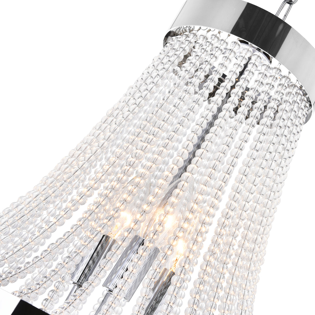 Vast 13 Light Down Chandelier With Chrome Finish