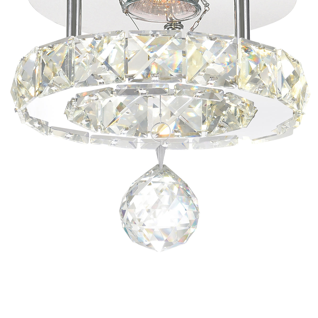 Ring Integrated LED Chrome Flush Mount