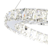 Ring Integrated LED 3-Ring 16in Chrome Chandelier