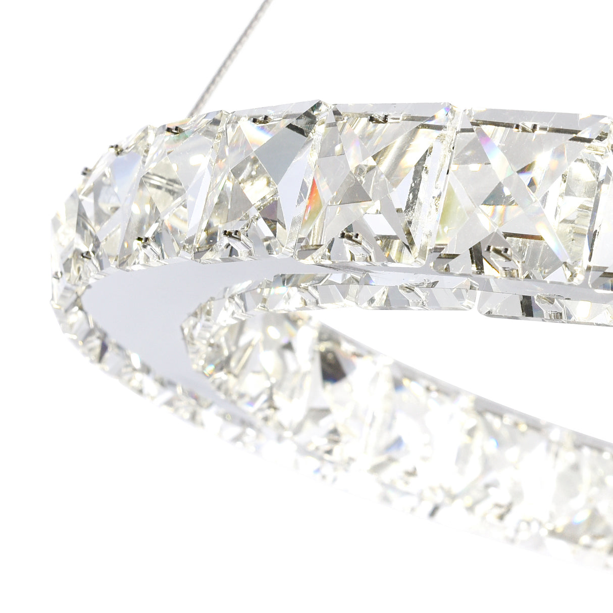 Ring Integrated LED 24in Chrome Chandelier