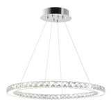 Ring Integrated LED 24in Chrome Chandelier