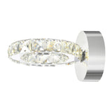 Ring Integrated LED Chrome Wall Sconce
