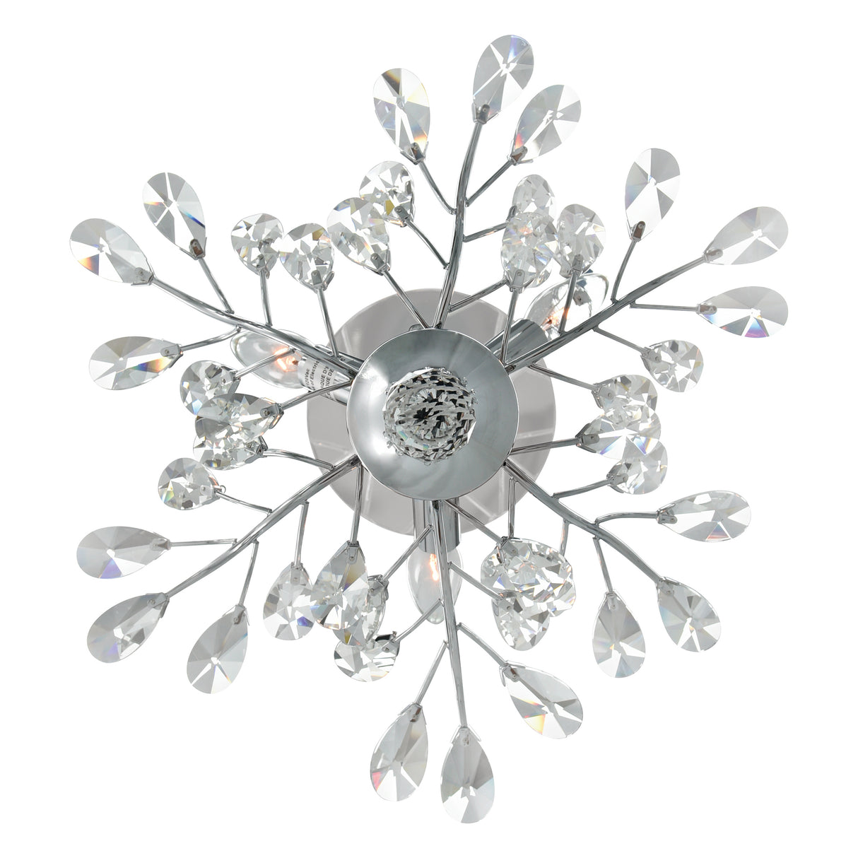 Ivy 3 Light 16in Chrome Drum Shade Flush Mount