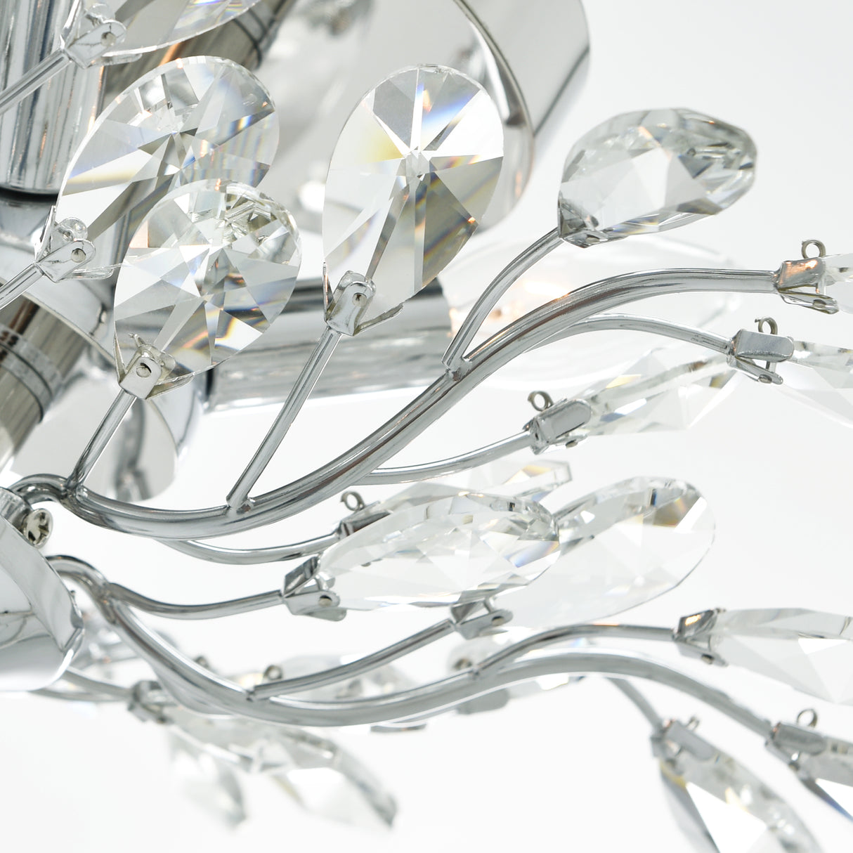 Ivy 3 Light 16in Chrome Drum Shade Flush Mount