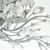 Ivy 3 Light 16in Chrome Drum Shade Flush Mount