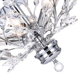 Ivy 6 Light 22in Chrome Flush Mount