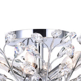 Ivy 6 Light 22in Chrome Flush Mount