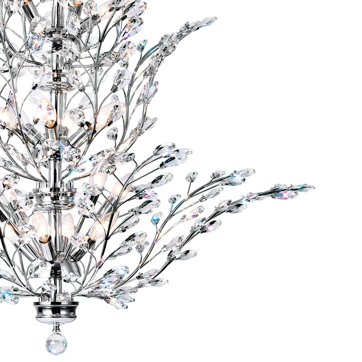 Ivy 18 Light 40in Chrome Chandelier