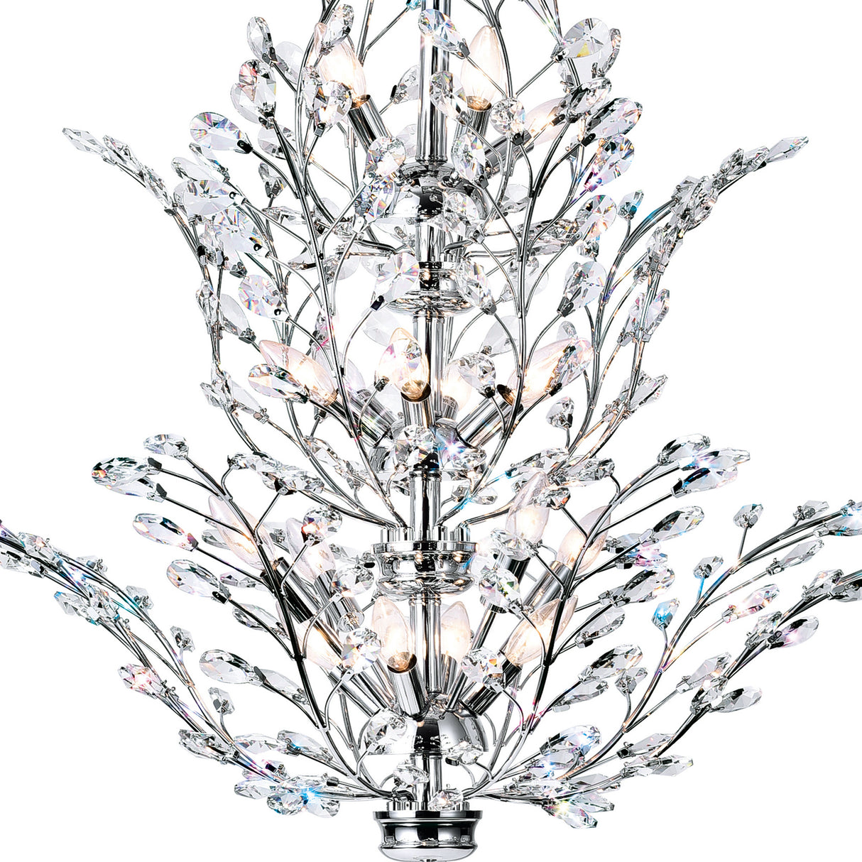 Ivy 18 Light 40in Chrome Chandelier