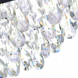 Dash 4 Light 18in Chrome Chandelier with Black Shade