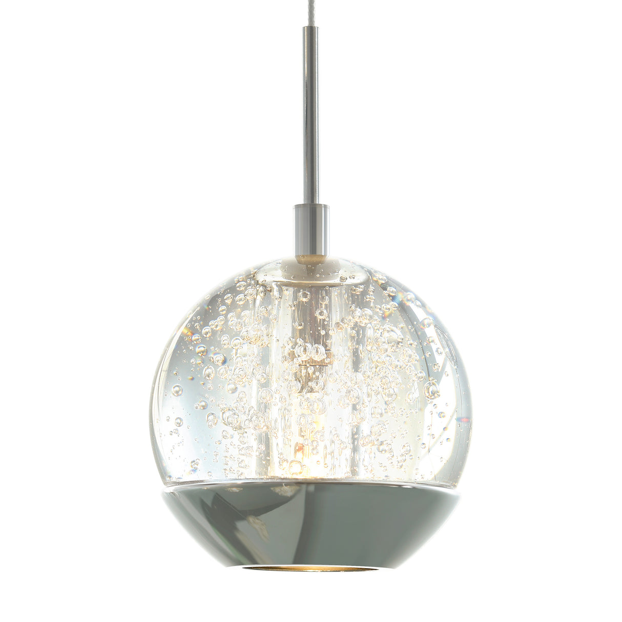 Perrier 1 Light 5in Chrome Down Mini Pendant