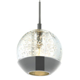 Perrier 1 Light 5in Chrome Down Mini Pendant