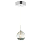 Perrier 1 Light 5in Chrome Down Mini Pendant