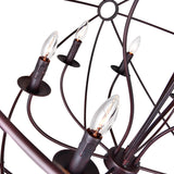 Arza 12 Light Brown Chandelier