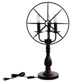 Arza 3 Light Table Lamp With Brown Finish
