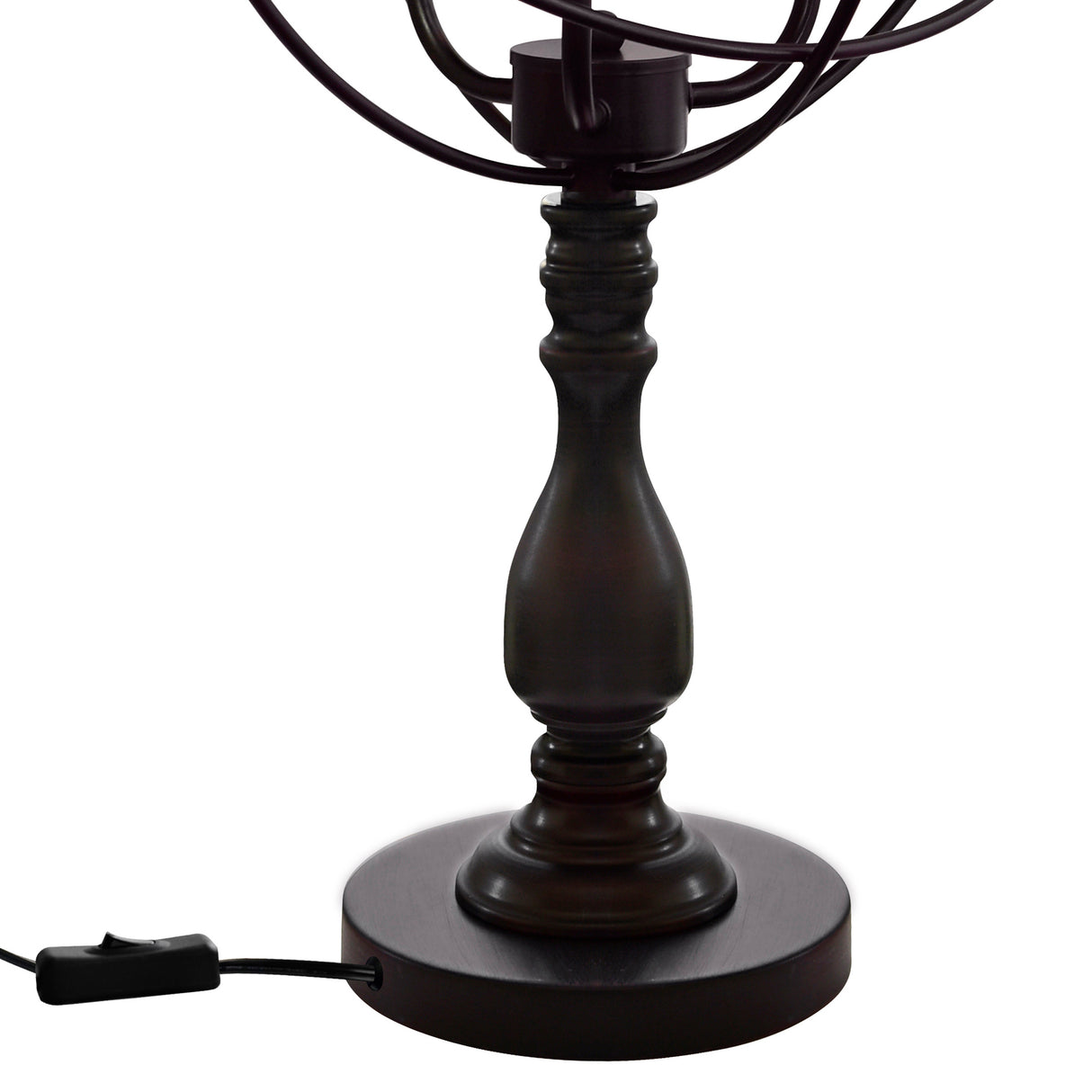 Arza 3 Light Table Lamp With Brown Finish