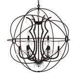 Campechia 9 Light Up Chandelier With Brown Finish
