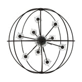 Campechia 9 Light Up Chandelier With Brown Finish