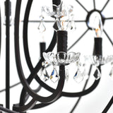 Campechia 12 Light Up Chandelier With Brown Finish