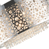 Bubbles 11 Light Drum Shade Chandelier With Chrome Finish