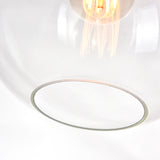 Glass 1 Light 10in Clear Down Mini Pendant