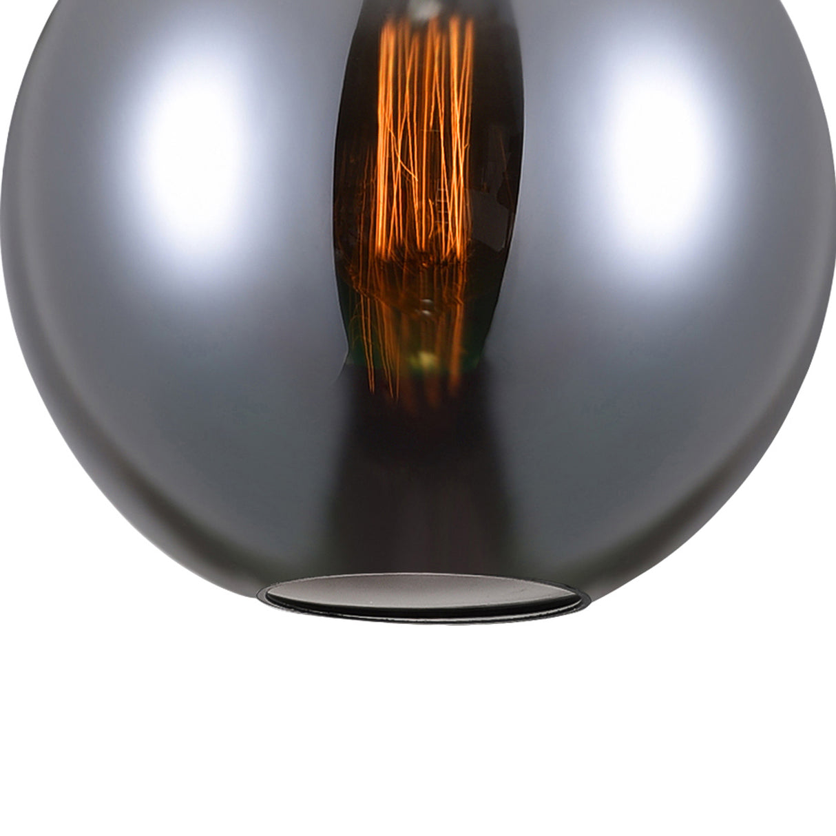 Glass 1 Light 10in Smoke Down Mini Pendant