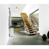 Lucie 4 Light 17in Chrome Round Drum Shade Flush Mount
