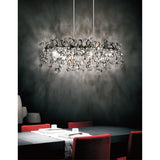 Flurry 7 Light Down Chandelier With Chrome Finish
