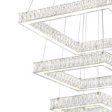 Florence Integrated LED 3-Tier Chrome Chandelier