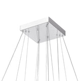 Florence Integrated LED 3-Tier Chrome Chandelier