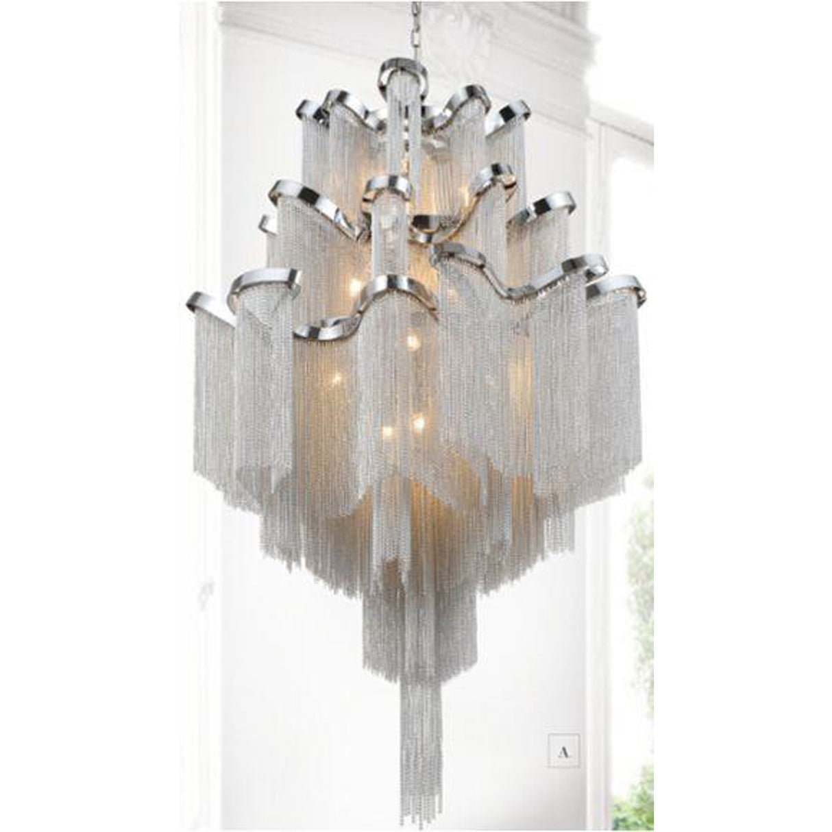 Daisy 17 Light 24in Chrome Down Chandelier