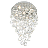 Rain Drop 5 Light 16in Chrome Chandelier