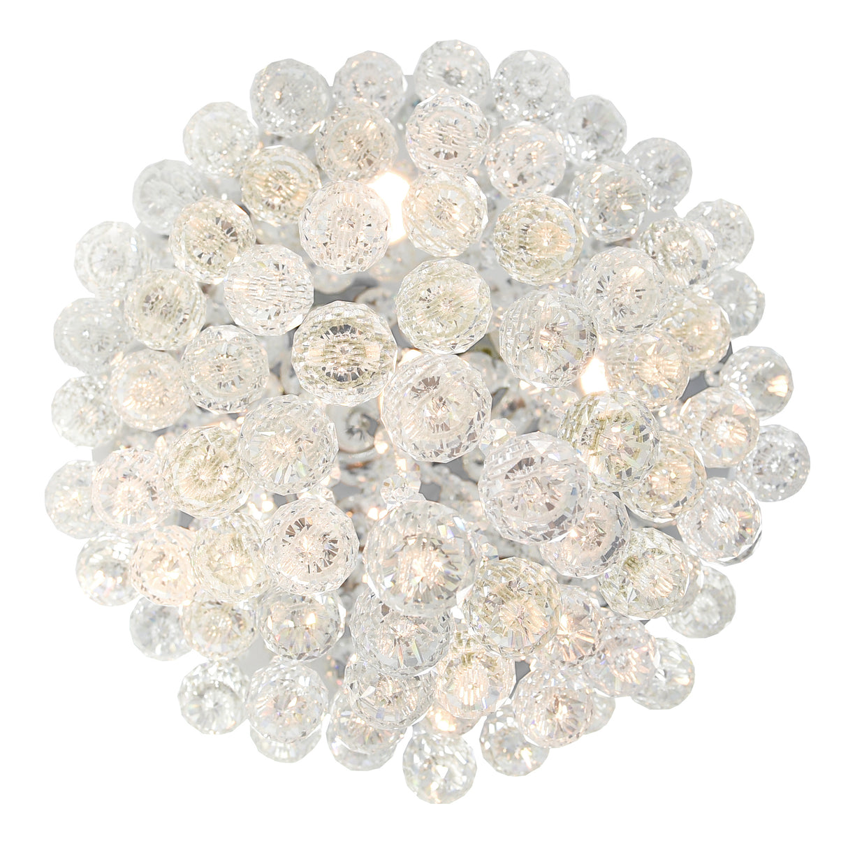 Rain Drop 5 Light 16in Chrome Chandelier