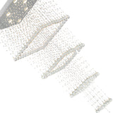 Square 8 Light Chandelier With Chrome Finish