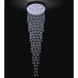 Rain Drop 16 Light 32in Chrome Chandelier
