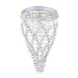 Twister 8 Light Chandelier With Chrome Finish
