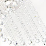 Spiral 5 Light Chandelier With Chrome Finish