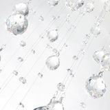 Spiral 6 Light Chandelier With Chrome Finish