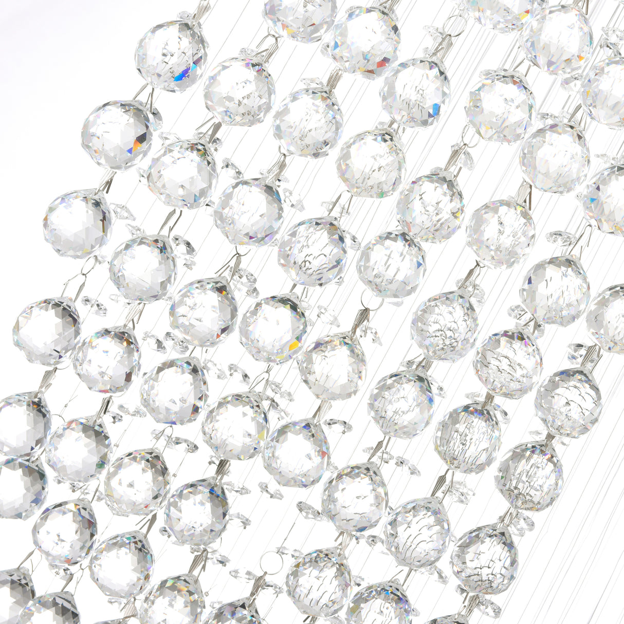 Ribbon 8 Light Chandelier With Chrome Finish