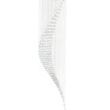 Ribbon 10 Light 26in Chrome Chandelier